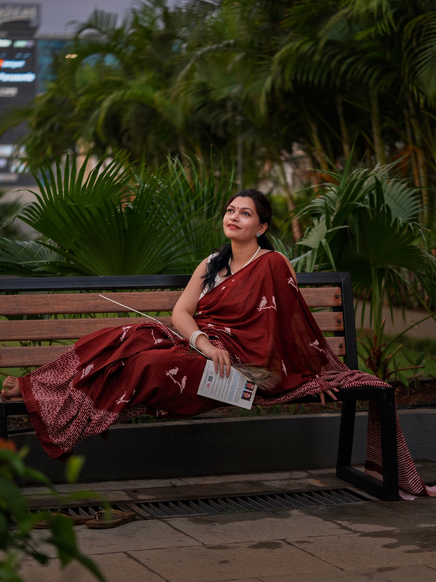 Hand Block Print Cotton Saree