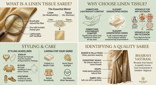 Linen Tissue Sarees: Everything You Need to Know Before Buying