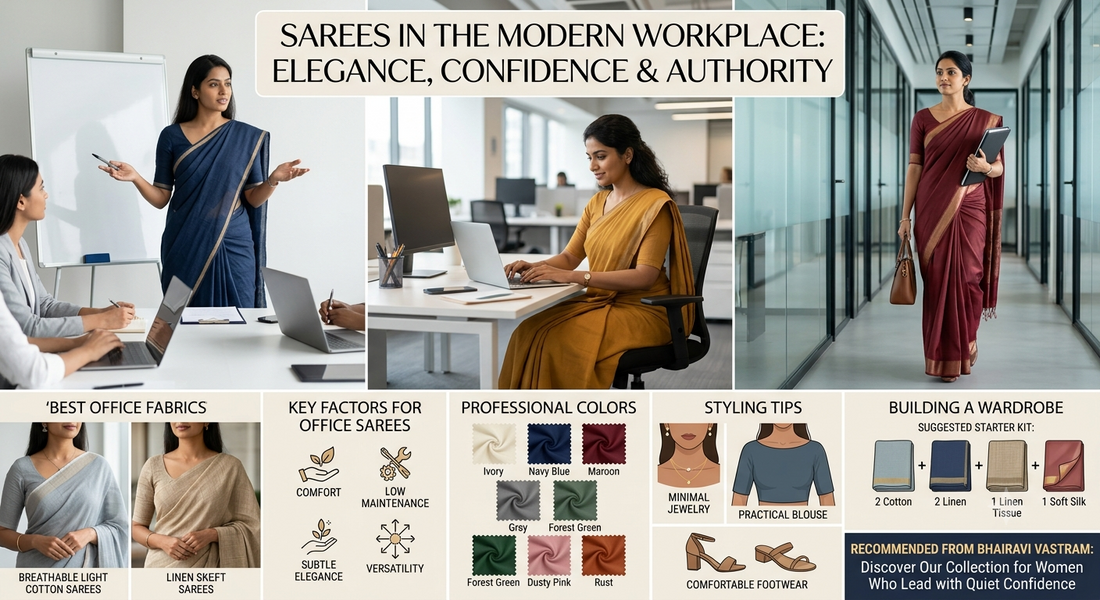 Best Sarees for Office Wear: Professional Yet Graceful