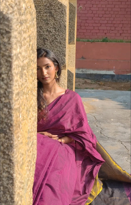 Khadi Zari Anchal Saree Online for Women | Elegant Handloom Saree | Bhairavi Vastram