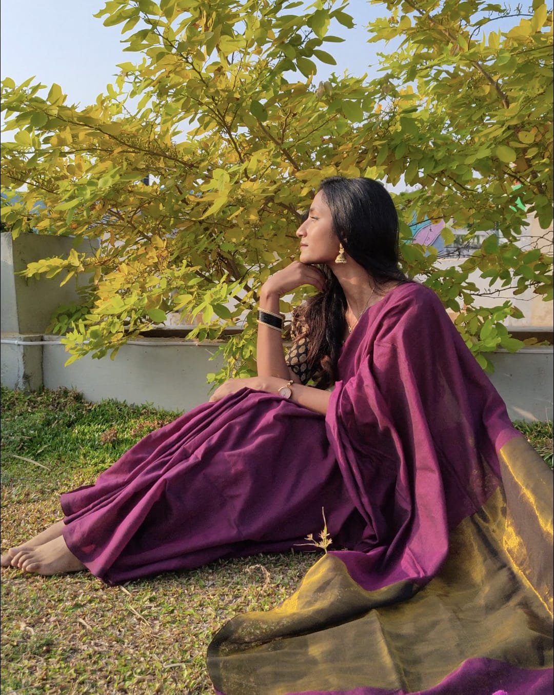 Khadi Zari Anchal Saree Online for Women | Elegant Handloom Saree | Bhairavi Vastram