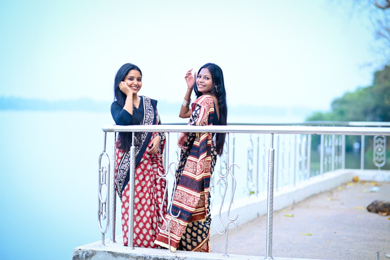 Hand Block Printed Pure Cotton Mul Saree | Soft Breathable Everyday Elegance
